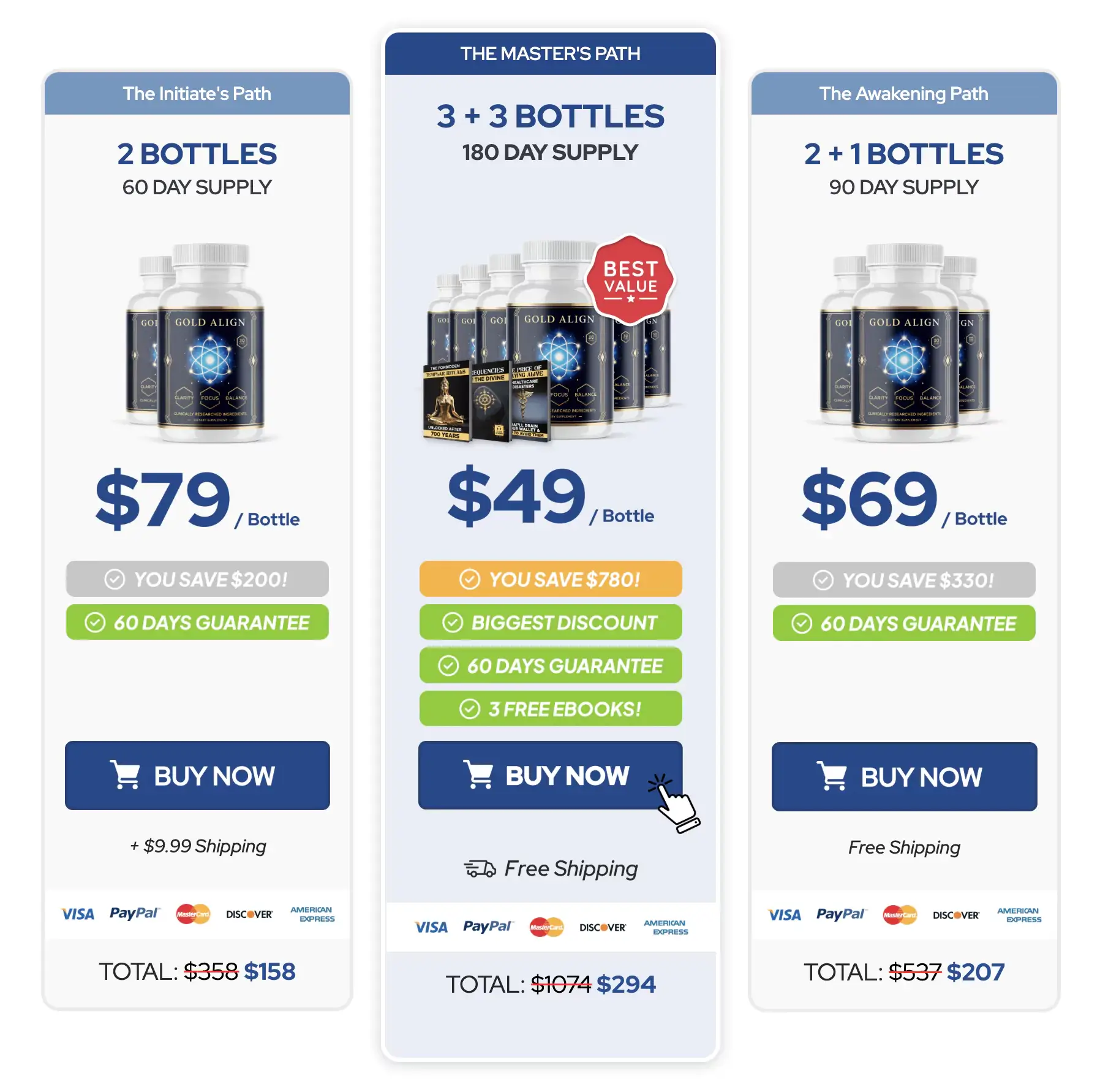 gold align check out